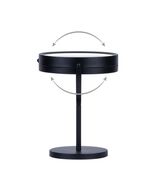 Vogue Illuminated Metal Double Sided Mirror - Black